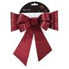 Polyester Sequins Bow Ox Blood 25cm
