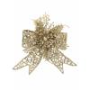 19CM CLASSIC GOLD GLITTER HANGING BOW