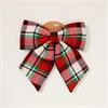 Festive Tartan Fleece Bow Large