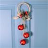 Festive Sleigh Bell Hoop Red