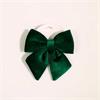 Velvet Hanging Bow Small Green