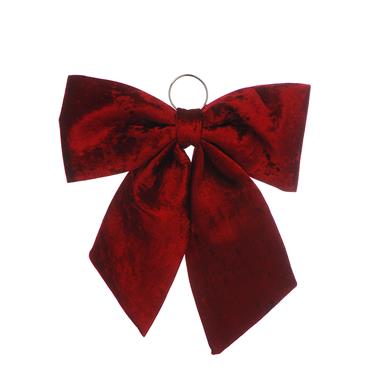 Burgundy Velvet Bow 44cm