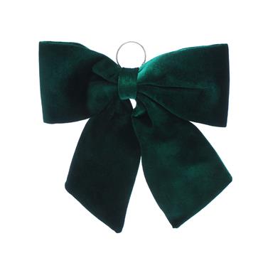 Dark Green Velvet Bow 44CM
