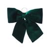 Dark Green Velvet Bow 44CM