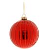 Glass Red Bauble Without Beading 10cm