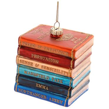 Christmas Glass Classic Book Decoration 13cm
