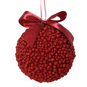 Safari Chic Oxy Red Foam Bauble 10cm
