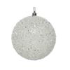 Decoris White Ice Shatterproof 10cm Bauble