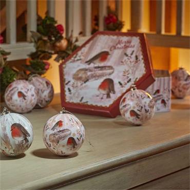 Smart Vintage Robin Baubles Set of 14
