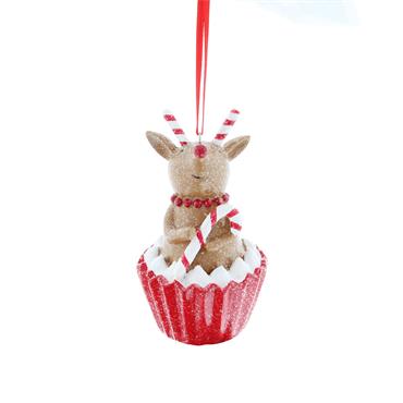 Sweet Bakery Reindeer Cupcake 10cm