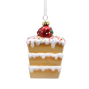 Sweet Bakes Sponge Cake Bauble 10cm