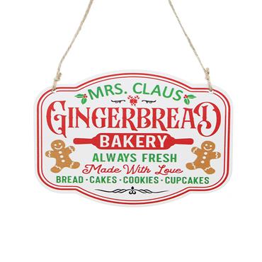 Gingerbread Bakery Wooden Sign 15cm
