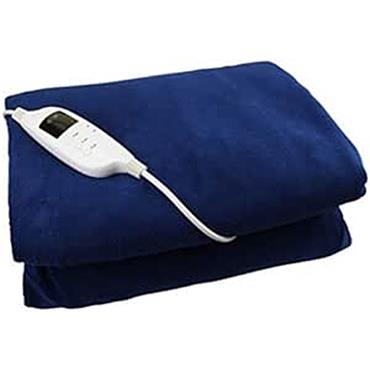 DeVille Electric Fleece Throw Blanket Navy