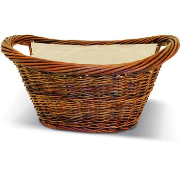 Sirocco Wicker Oval Lined Basket