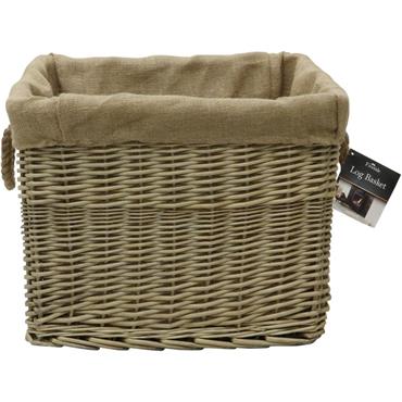 Sirocco Rectangular Canvas Line Willow Basket
