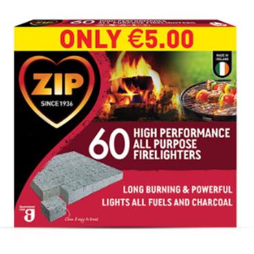 ZIP FIRE LIGHTERS 60 PK 