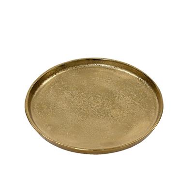 Deco Plate Aluminium Gold 35cm