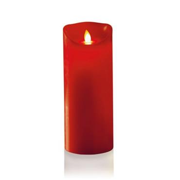 Dancing Flame Candle Battery Red 30cm