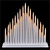 Modern 33 Light Candle Bridge Tower - White