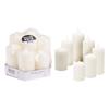 CANDLE PILLAR SET WHITE 7PCS