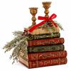 Book Stack Candle Holder Berry Picks 30.5cm