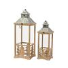 Winter Cabin Lantern  Square 84cm