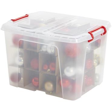 Christmas Bauble Box With 36 Dividers