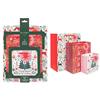 Eco Scandi Red/White Gift Bags 3 Pack