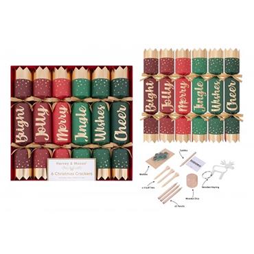 Luxury Script Crackers 12" 6 Pack