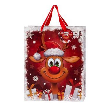 Reindeer Christmas Gift Bag 12Cm