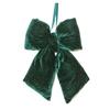 Green Velvet Bow Small 29x21x7cm