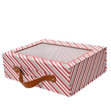 Merry & Sweet Candy Cane Striped Giftbox 22cm