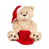 Christmas Bear With Santa Hat & Bag 100Cm