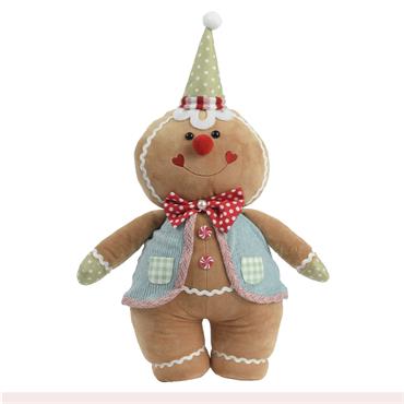PLUSH GINGERBREAD SITTING 53CM