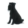 Black Sitting Schnauzer Dog 54cm