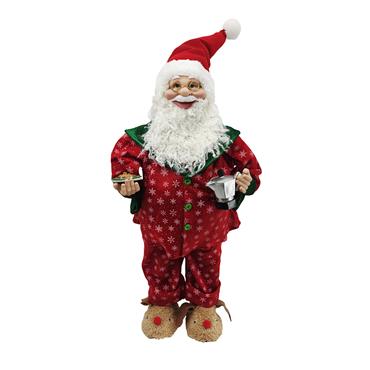 Standing Santa In Red Pyjamas 60cm