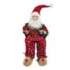 Sitting Santa In Red Pyjamas 45cm