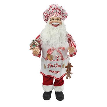 Sweet Bakery Standing Chef Santa 60cm