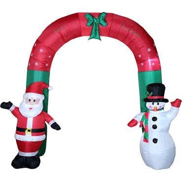 Inflatable Santa & Snowman Arch 190X75X240cm