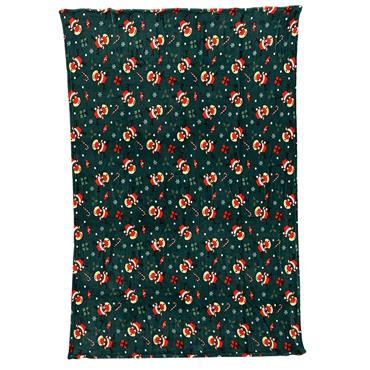 Merry & Sweet Green Throw Deer Print