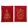 Reindeer Mail Royal Red Velvet Sack 80cm Ast