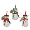 Merry & Sweet Snowman Drinking Glass 12.5cm A