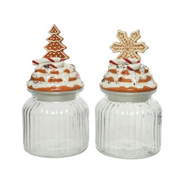 Country Joy Biscuit Cookie Jar 21cm 2 Assorte