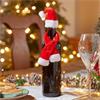 Three Kings Santas 3PK Hat & Scarf Wine Decor