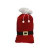 Burgundy Plush Velvet Santa Belt Sack 70cm