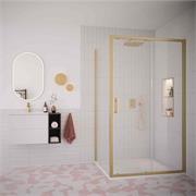 Ili Side Panel 900Mm - Brushed Brass