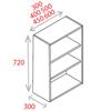 Light Grey Wall Unit Carcase Units