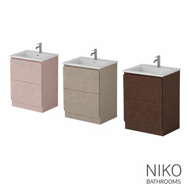 Rian Floor Mount Unit & Basin 60cm (3 Colours)