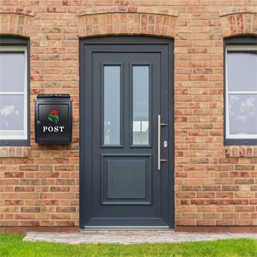 POST BOX BLACK ROSE DIECASTING