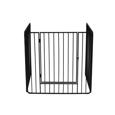 STOVE GUARD WITH BARS AND SWING DOOR